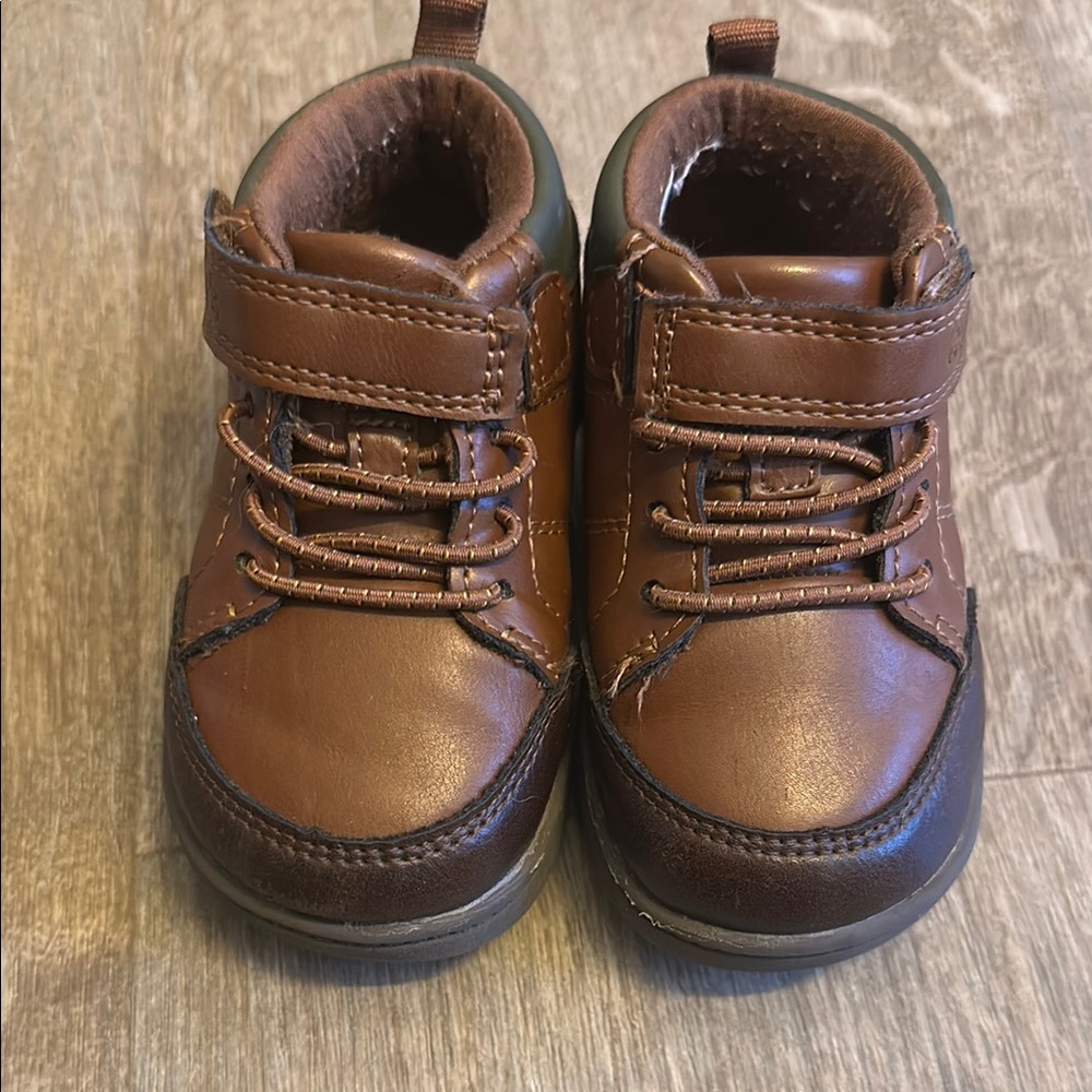 Carter's Brown Baby Walker Shoes with Durable Soles